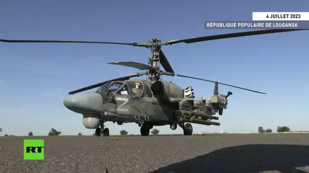 Des hélicoptères Ka-52 combattent dans le secteur de Krasni Liman