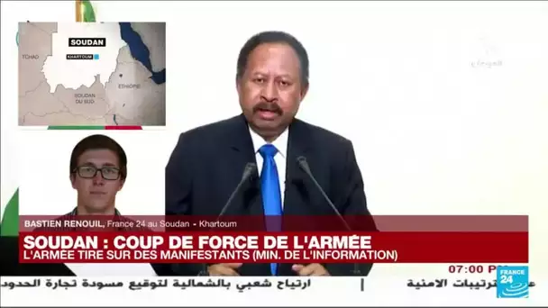 Coup de force de l'armée au Soudan : l'armée tire sur des manifestants • FRANCE 24