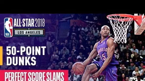 ALL 50-Point Dunks In NBA Slam Dunk Contest History