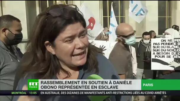 A Paris, plusieurs dizaines de manifestants rassemblés en soutien à la députée Danièle Obono