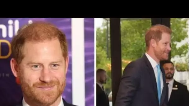 Le prince Harry tout sourire à son arrivée aux Wellchild Awards dans un lieu secret de Londres
