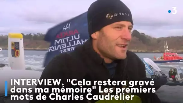 "Cela restera gravé dans ma mémoire" Les premiers mots de Charles Caudrelier depuis son bateau