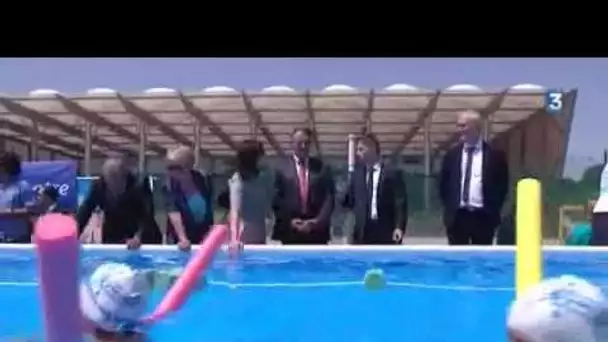 'J&#039;apprends à nager', visite de Thierry Braillard, secrétaire d&#039;Etat aux Sports, à Châteauroux