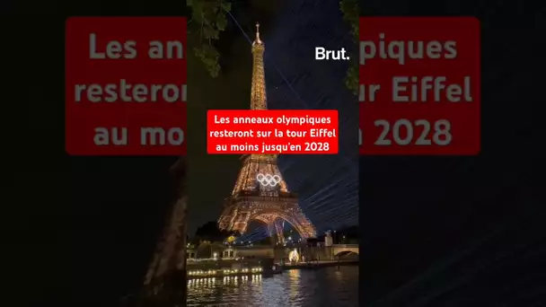 Les anneaux olympiques resteront sur la tour Eiffel au moins jusqu'en 2028