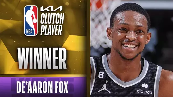 De'Aaron Fox Wins The 2022-2023 NBA #KiaClutch Award!