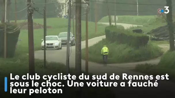 Le club cycliste du sud de Rennes est sous le choc. Une voiture a fauché leur peloton