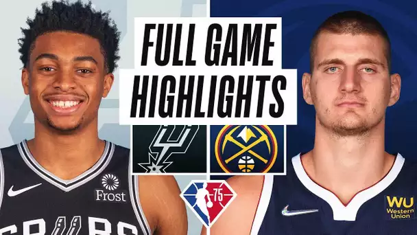 SPURS at NUGGETS | FULL GAME HIGHLIGHTS | October 22, 2021