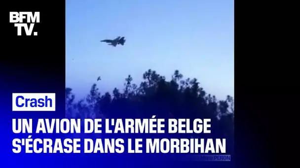 Un avion de chasse de l'armée belge s'est écrasé ce matin à Pluvigner dans le Morbihan