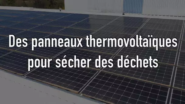 Séchage du CSR avec des panneaux thermovoltaïques