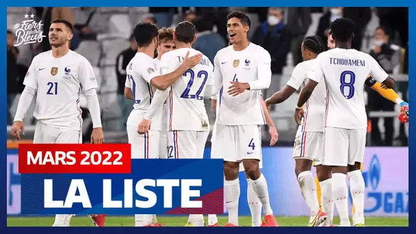 Les 23 Bleus pour mars, Equipe de France I FFF 2022