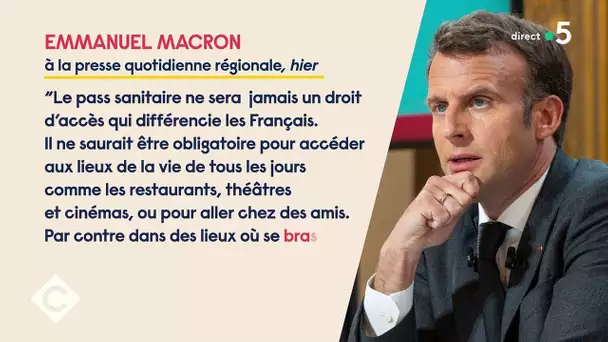 Les coulisses de l'interview d'E. Macron à la pression quotidienne régionale - C à Vous - 29/04/2021