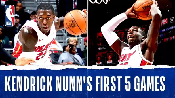 Kendrick Nunn's Historic First 5 Games