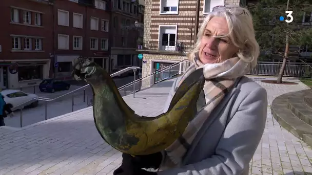 Le coq de l'église de Lisieux réapparaît 77 ans après les bombardements