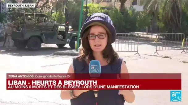 Heurts à Beyrouth : au moins 6 morts lors d'une manifestation organisée par le Hezbollah et ses...