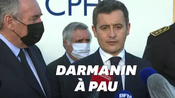 À Pau, Darmanin dit "sa tristesse" après le meurtre d'un responsable d'un centre pour réfugiés