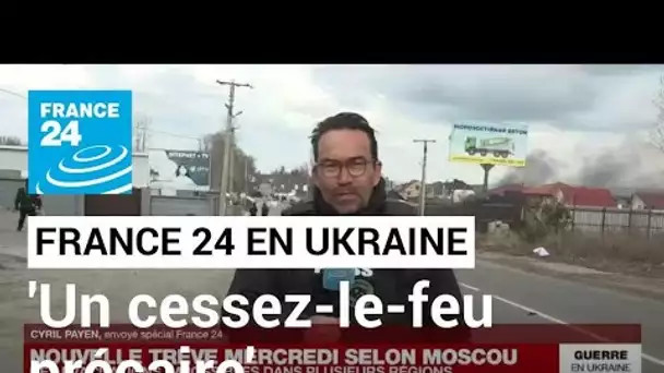 Ukraine : "Un cessez-le-feu extrêmement précaire dans les zones évacuées" • FRANCE 24
