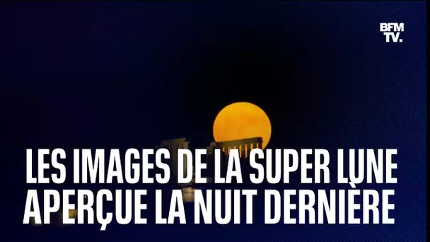 Les images de la Super Lune aperçue la nuit dernière aux quatre coins du monde