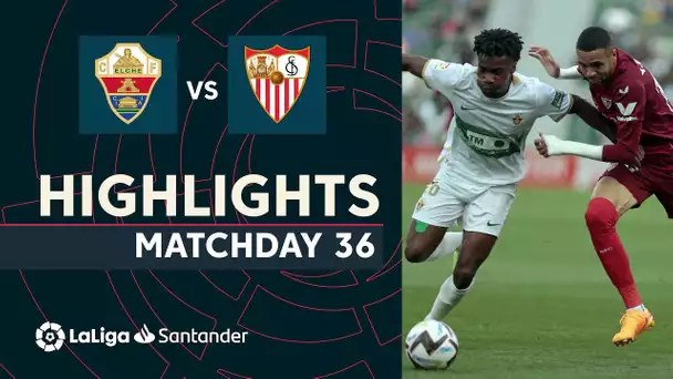 Resumen de Elche CF vs Sevilla FC (1-1)