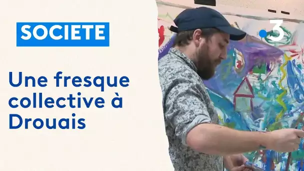 Une fresque collective à Drouais