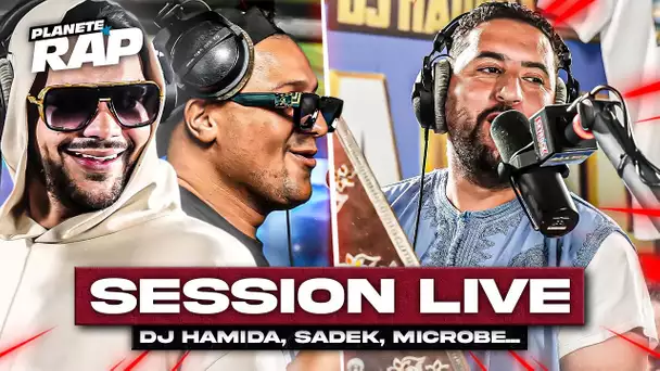 SESSION LIVE avec Dj Hamida, Sadek, Microbe et une surprise ! #PlanèteRap