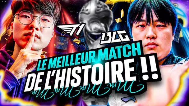 T1 vs BLG🏆LA MEILLEURE GAME DE L'HISTOIRE DU MSI (PERDRE = ÉLIMINATION)