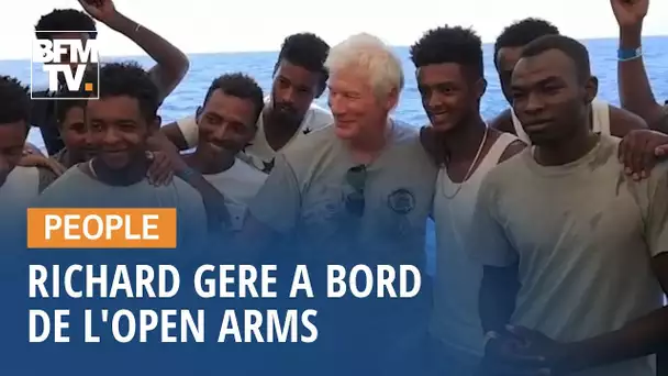 Richard Gere embarque à bord de l'Open Arms