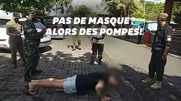 Les touristes sans masque à Bali se font réprimander d'une surprenante façon