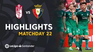 Resumen de Granada CF vs CA Osasuna (0-2)