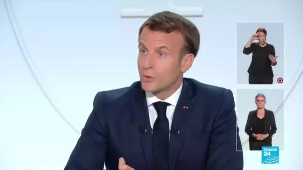 REPLAY - "Nous sommes dans cette deuxième vague" de Covid-19 estime Emmanuel Macron