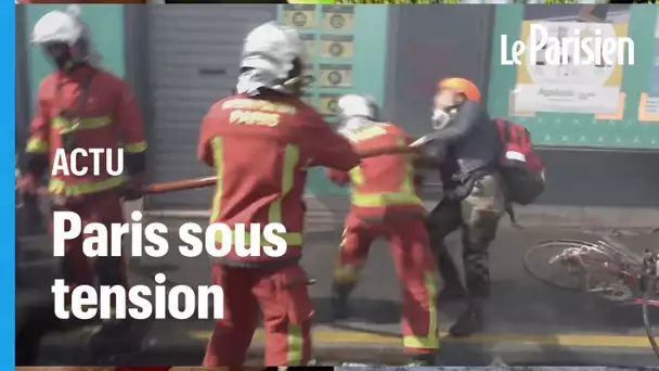 McDonald's saccagé, pompier agressé...  De violents heurts en marge du défilé du 1er mai