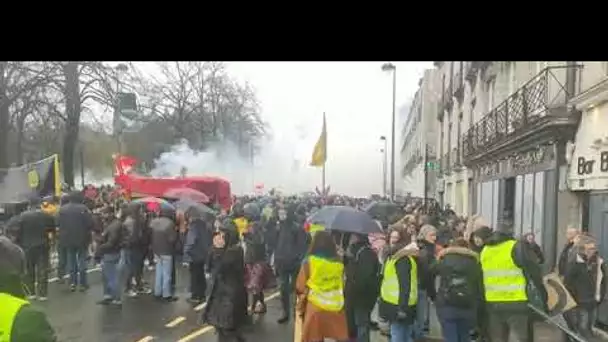 Nantes : manif contre la réforme des retraites
