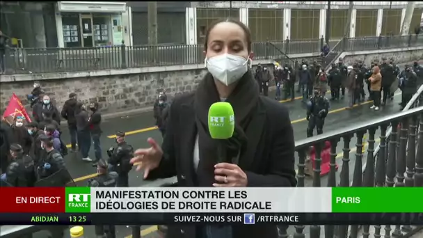 Manifestation contre l’extrême droite à Paris