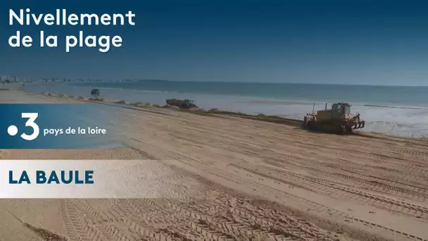 Nivellement de la plage de La Baule
