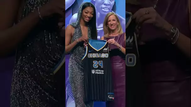 The Chicago Sky select Angel Reese with 7th pick in the 2024 #WNBADraft presented by @statefarm