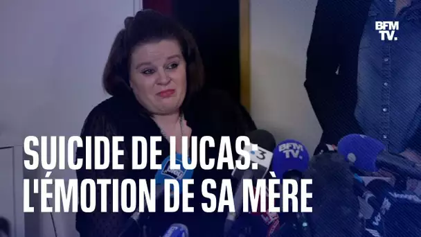 Suicide de Lucas: l'émotion de sa mère