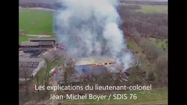 Incendie dans une ferme au nord de Rouen