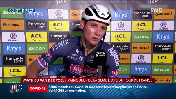 Tour de France: "J'ai pensé à mon grand-père bien sûr!", Mathieu van der Poel après sa victoire
