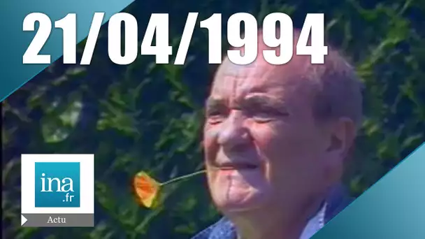 20h Antenne 2 du 21 avril 1994 - Mort de Jean Carmet | Archive INA
