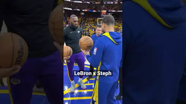 LeBron & Steph Discuss The Game Ball! 🏀 | #Shorts