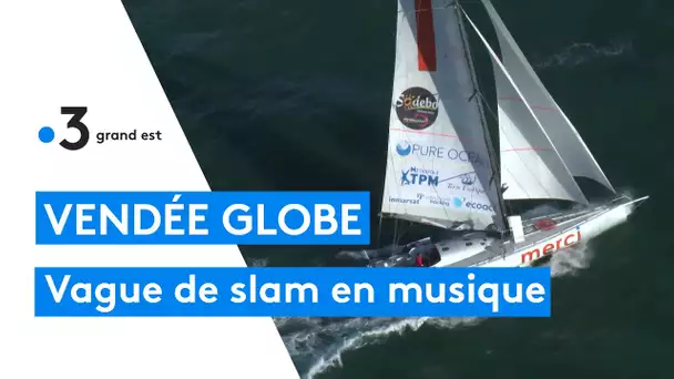 Vendée Globe : rencontre entre le skipper slammeur Sébastien Destrumeau et une musicienne
