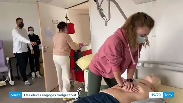 Les infirmiers et aides-soignants de demain formés à Albi sous l'ère du Covid