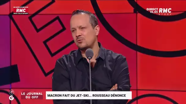 Macron fait du jet-ski… Rousseau dénonce !