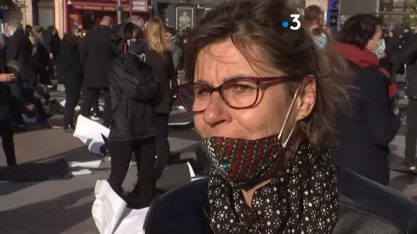 Perpignan : manifestation des "non essentiels" affectés par le reconfinement