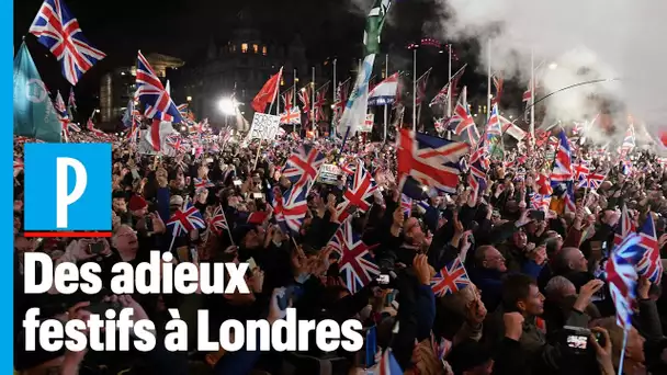 Brexit : des milliers d'Anglais fêtent leur départ de l'Europe