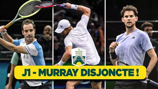 Murray devient fou, Gasquet au bout du suspense... Le récap de la J1 à Bercy