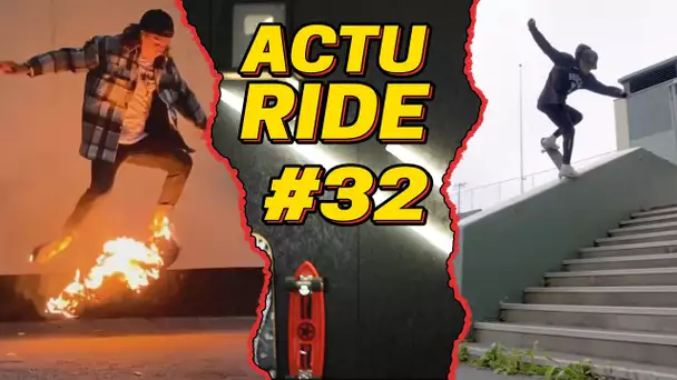 ACTU RIDE #32 : Nyjah remporte les X Games ! Ils sautent d'une grue ! Aurelien Giraud se dévoile !