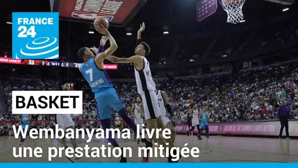Basket : pour sa première sous le maillot des Spurs, Wembanyama livre une prestation mitigée