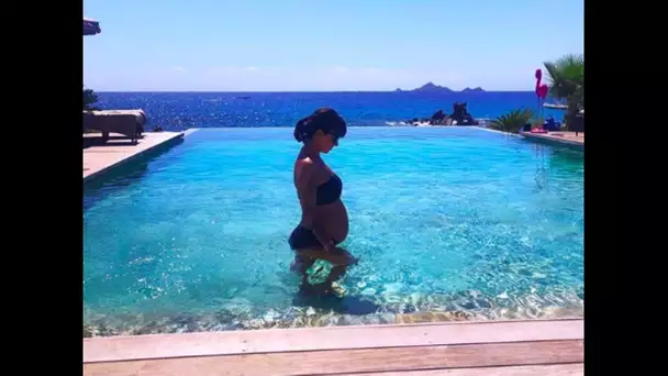 Alizée, enceinte de presque 8 mois, partage une photo de son baby bump