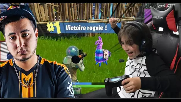 A 10 ANS IL JOUE COMME GOTAGA SUR FORTNITE BATTLE ROYAL TOP1