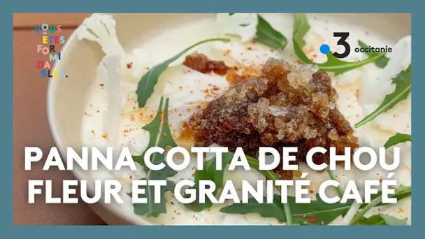 Recette surprise - Panna cotta de chou fleur et granité café